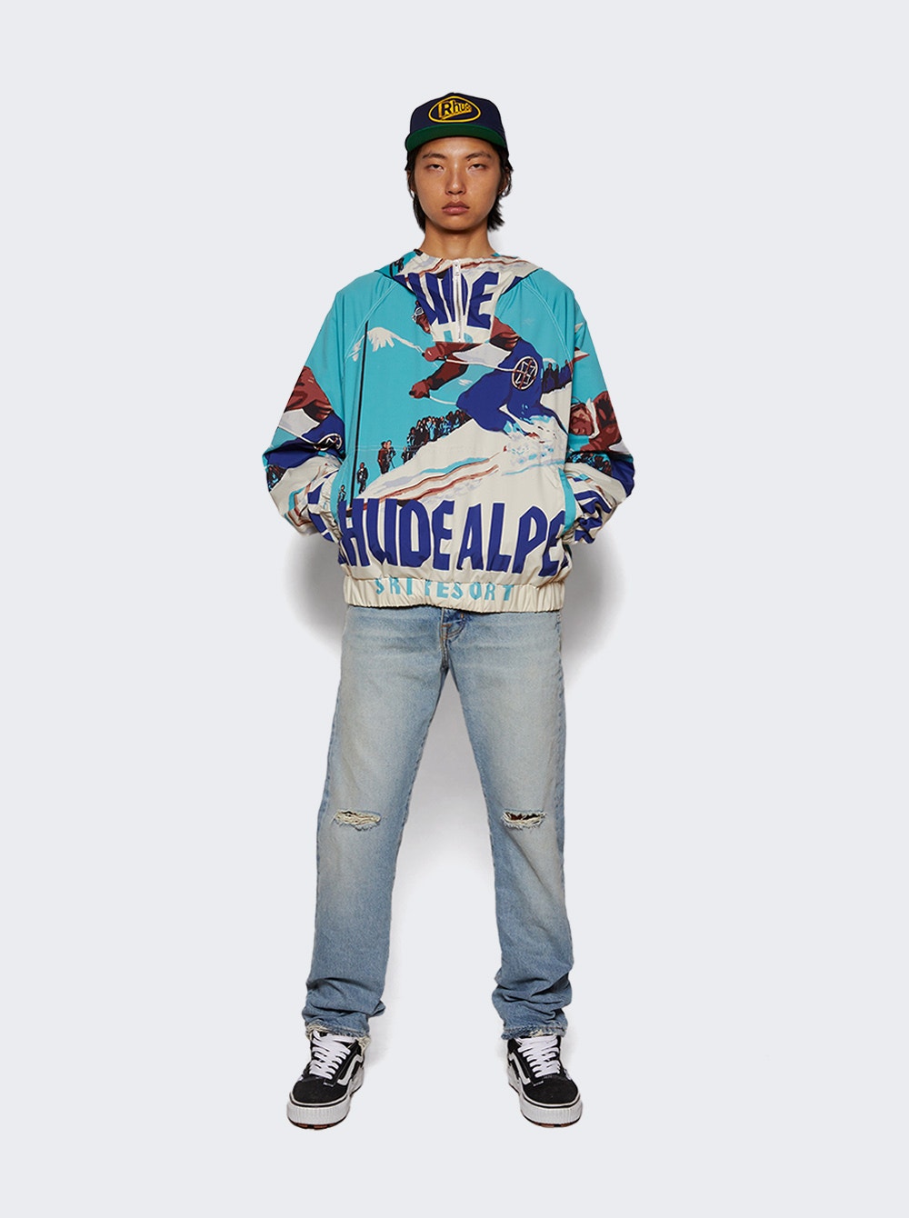 Men | Rhude | Deux Resort Anorak Jacket Blue | Multi
