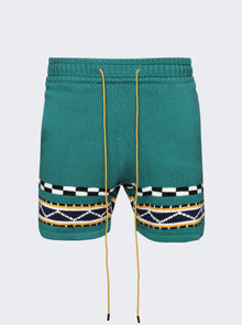 Men | Rhude | Bateau Short | Emerald & Crème