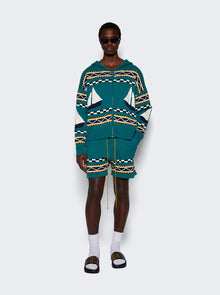Men | Rhude | Bateau Short | Emerald & Crème