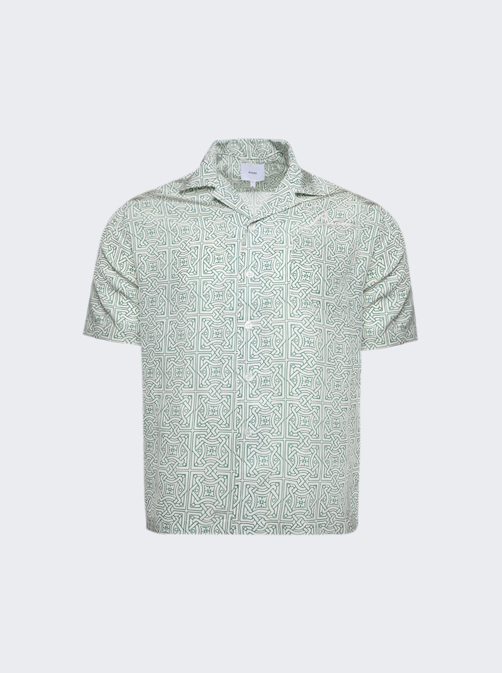 Men | Rhude | Cravat Shirt | Teal & Ivory