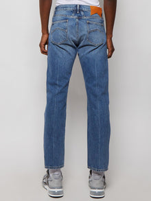 Men | Rhude | Embroidered Side Stripe Jean | Indigo Blue