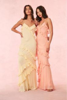 Rialto Pastel Maxi Dress | Citron