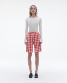 Gingham Bermuda Short | Cherry Combo