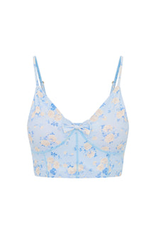 Ridgeson Floral Active Bra | Whisper Blue