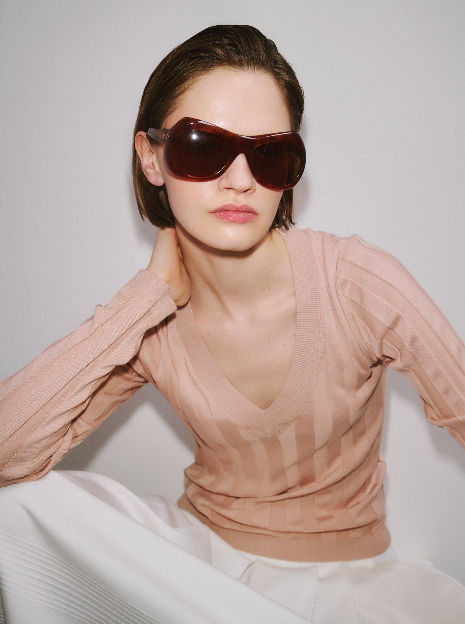 Rione Sweater | Pale Coral