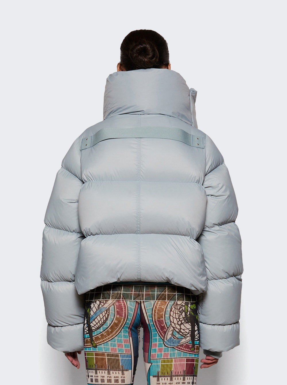 Women | Rick Owens | Funnel Neck Jacket | Pale Blue