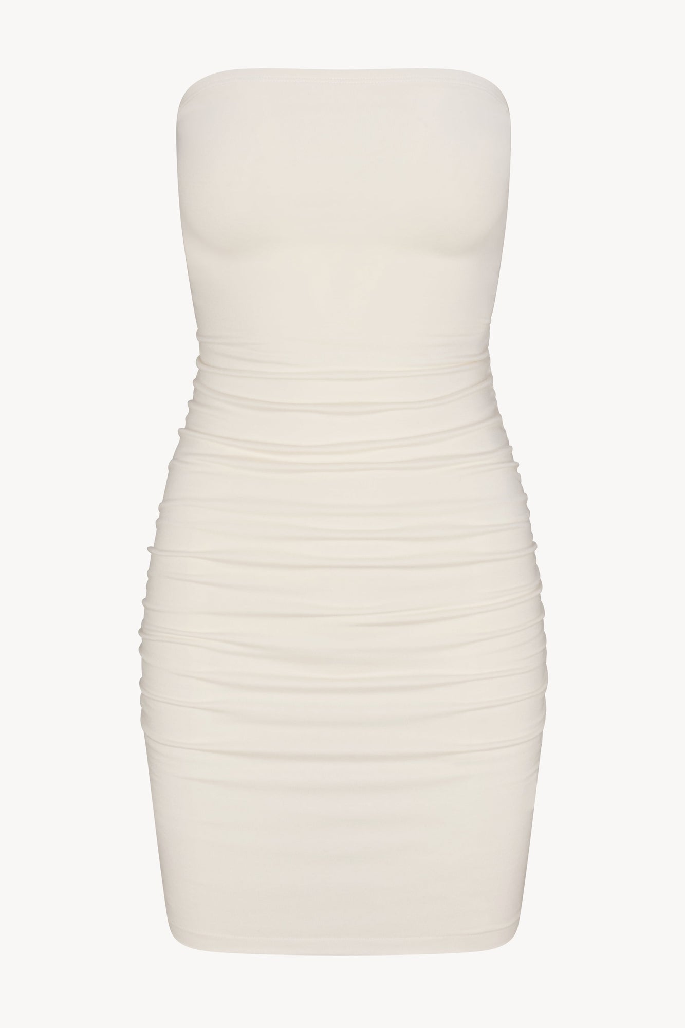 RUCHED TUBE MINI DRESS - ETERNE