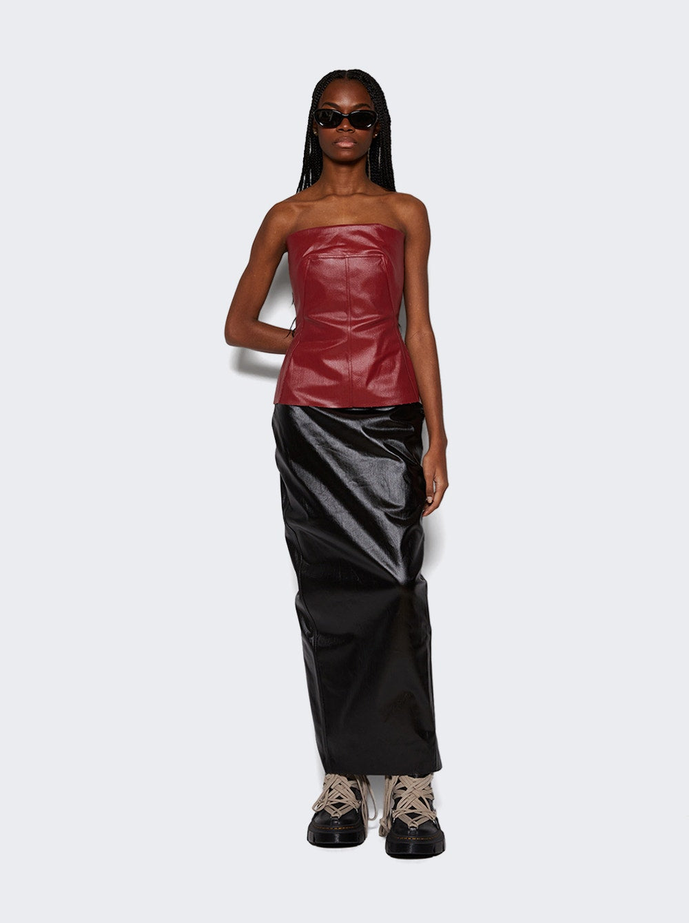 Rick Owens | Bustier Sleeveless Top Cardinal | Red