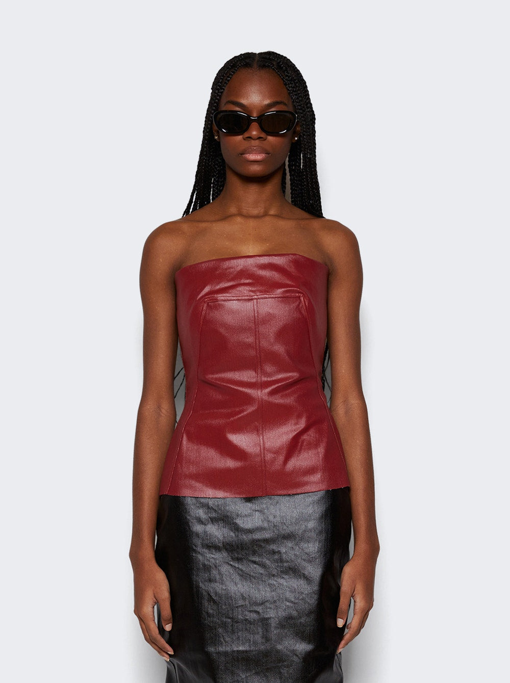 Rick Owens | Bustier Sleeveless Top Cardinal | Red
