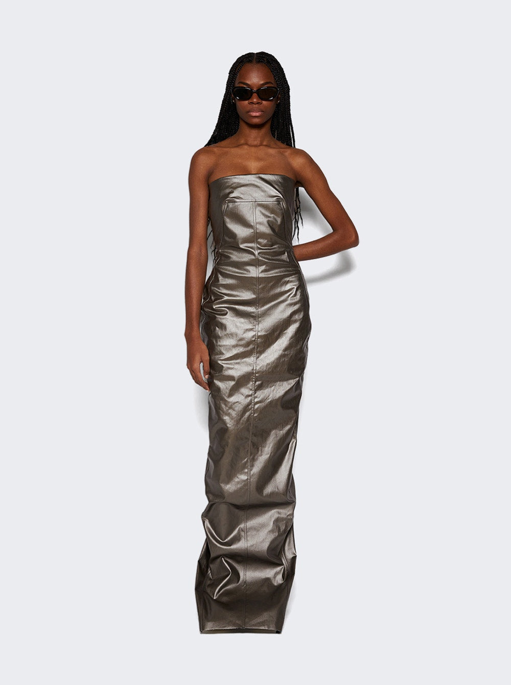 Rick Owens | Bustier Gown Gun Metal | Grey