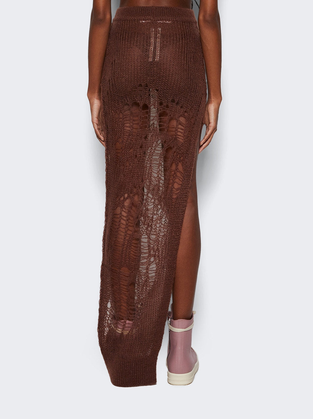 Women | Rick Owens | Spider Ziggy Skirt | Brown
