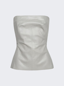 Women | Rick Owens | Denim Bustier Top Dinge | Ivory
