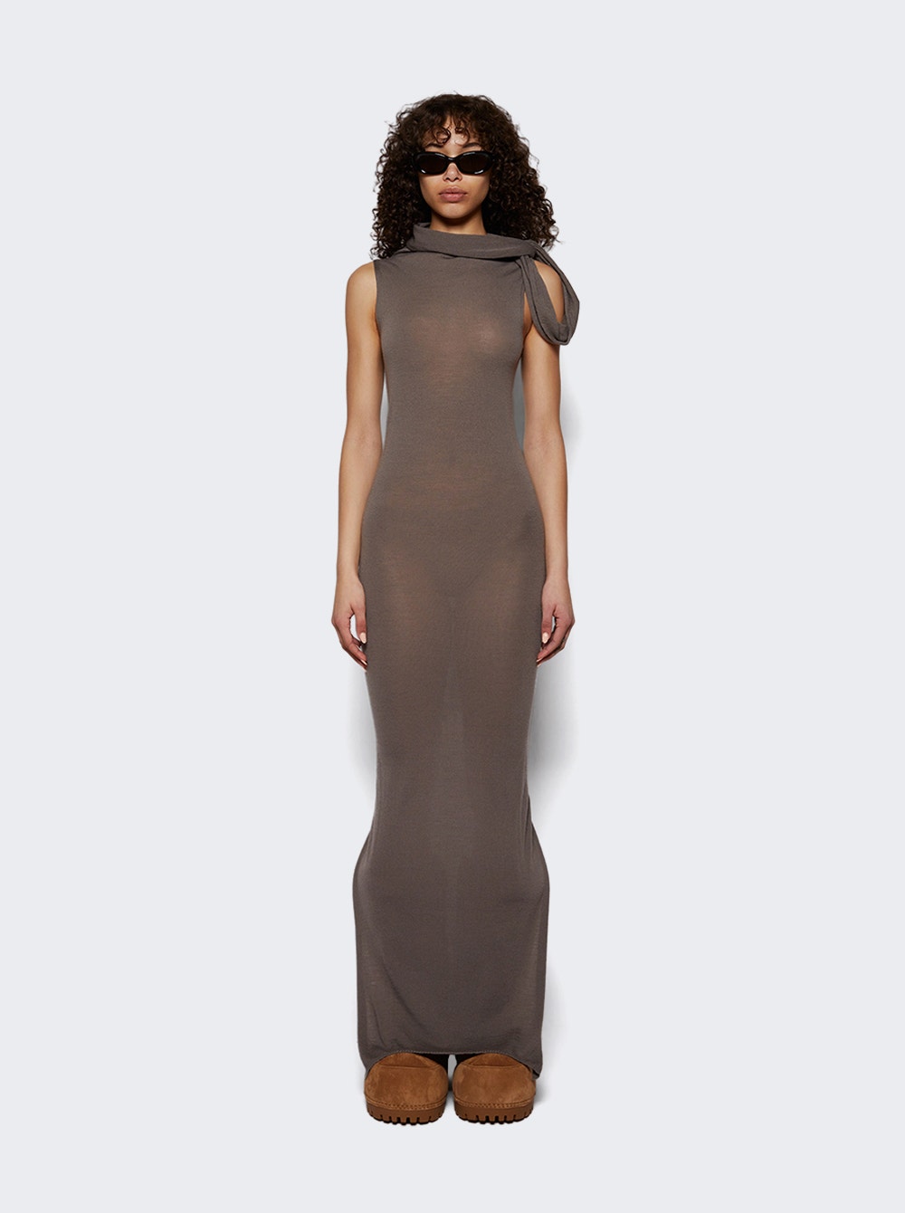 Women | Rick Owens | Banded T Dress | Dust