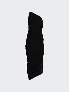 Rick Owens | Lido Draped Midi Dress | Black