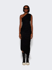Rick Owens | Lido Draped Midi Dress | Black