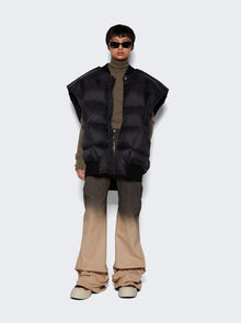 Men | Rick Owens | Padded Leather Jumbo Flight Vest | Black