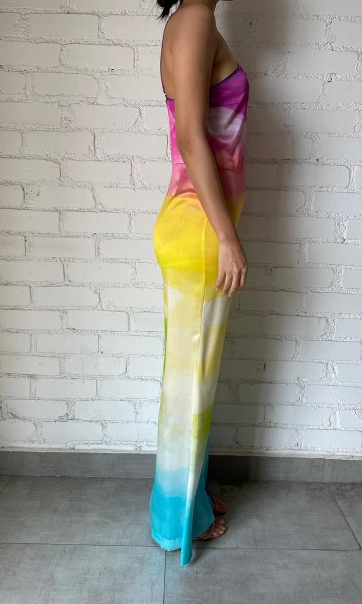 Rococo Sand | Aimee Charmeuse Silk Jumpsuit | Multicolour