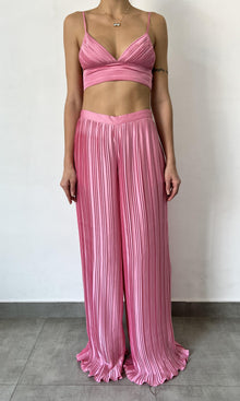 Rococo Sand | Bree Polyester Satin Bandeau | Pink