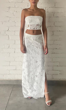 Rococo Sand | Coco Chemical Lace Corset | White