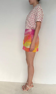 Womens | Inv Viscose Crepe Short Skirt | Multi