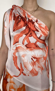 Rococo Sand | Jesse Polyester Satin Lycra Scarf Top | Beige