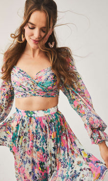 Rococo Sand | Lelia Chiffon Bandeau | Multicolor
