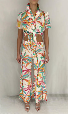 Womens | Rio Polyester Top | White Multi