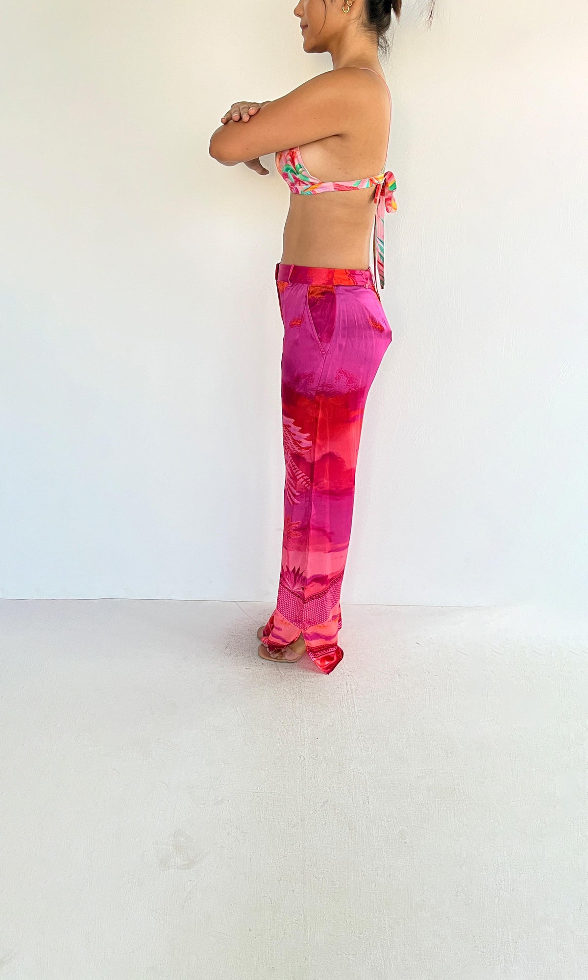 Rococo Sand | Rue Viscose Bandeau | Pink Multi