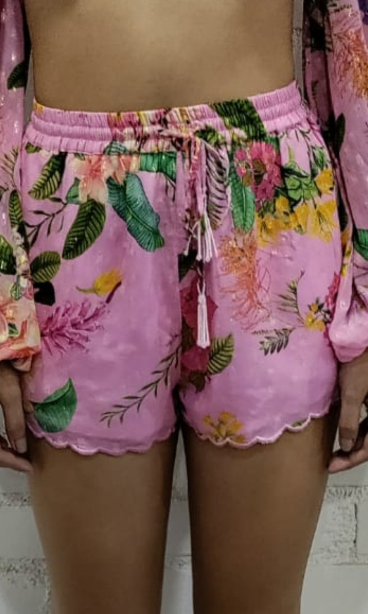 Rococo Sand | Rue Viscose Georgtte Dobby Short | Pink