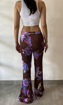 Rococo Sand | Shay Polyester Satin Pant | Multi