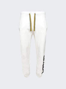 Men | Lanvin X Future | Logo Embroidered Sweatpants Mustang | White