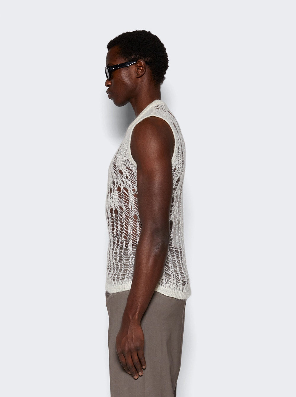 Men | Rick Owens | Spider Tank Top Milk | White