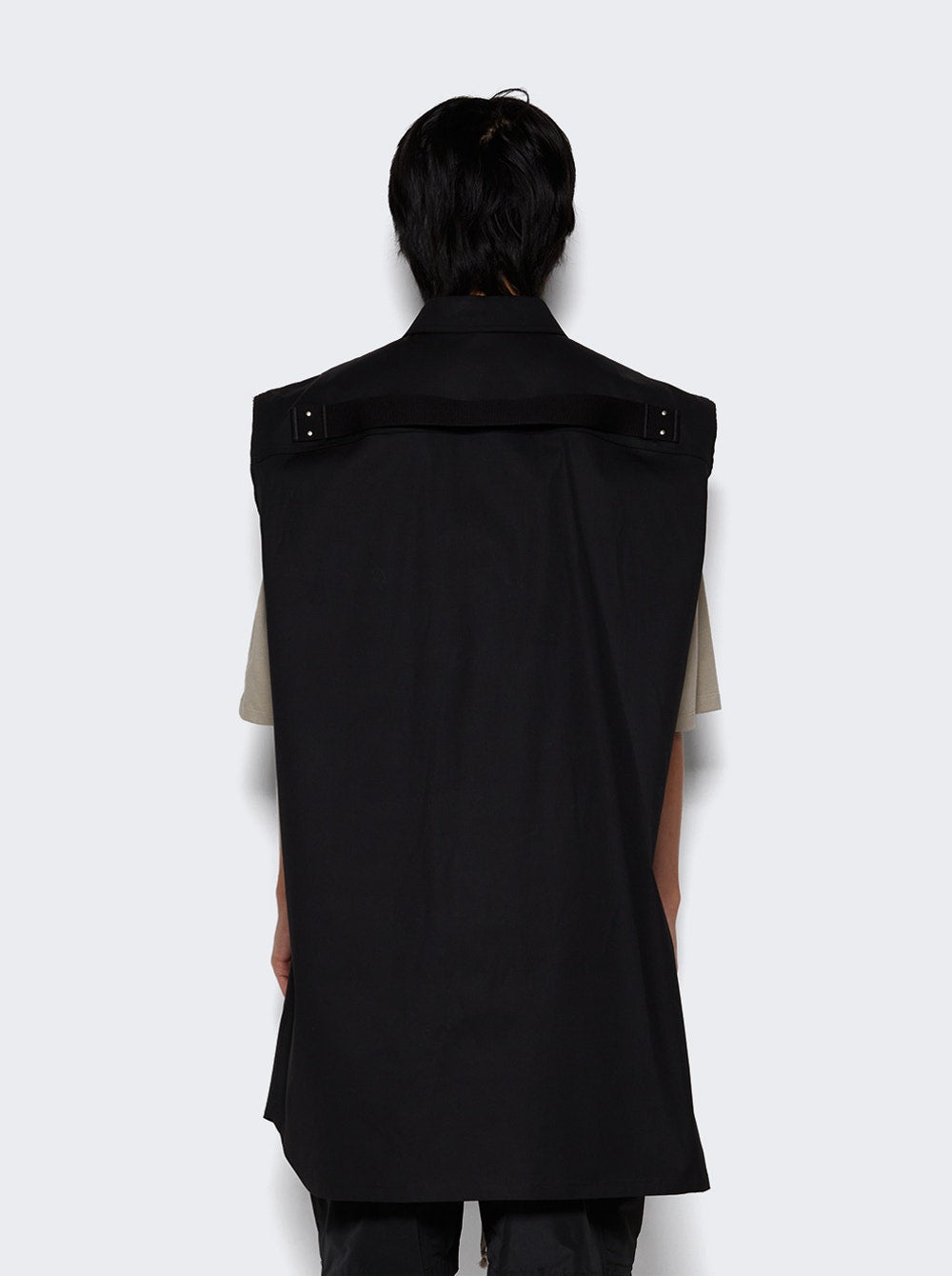 Men | Rick Owens | Ron Jumbo Outershirt And Pearl | Black