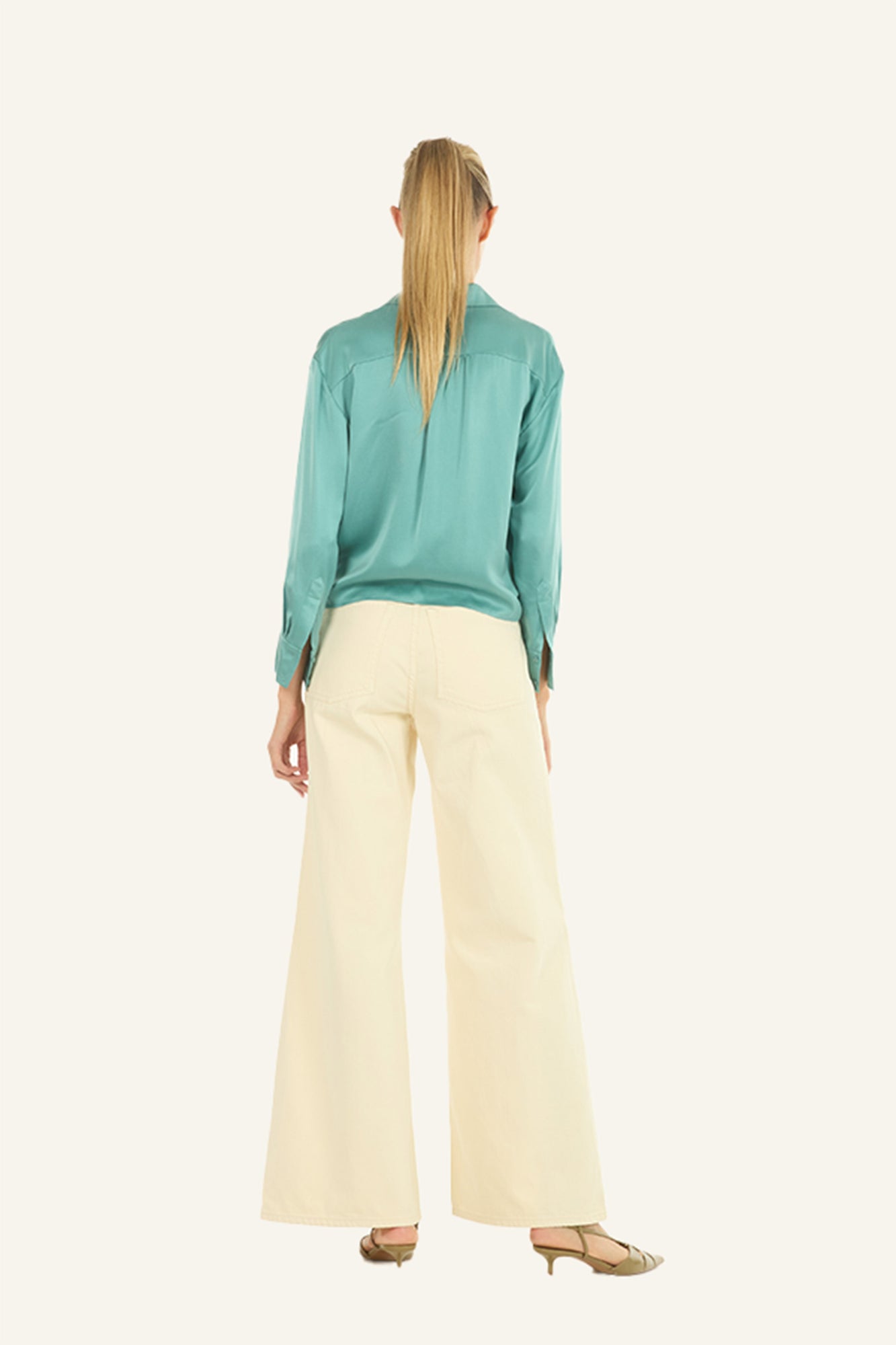 Rae Top | Cyan Green