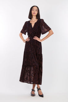 Reese Dress | Brown Baroque