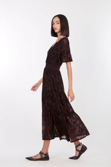 Reese Dress | Brown Baroque
