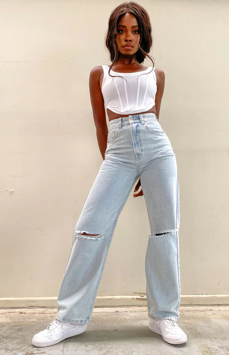 Robin Wide Leg Jeans | Blue