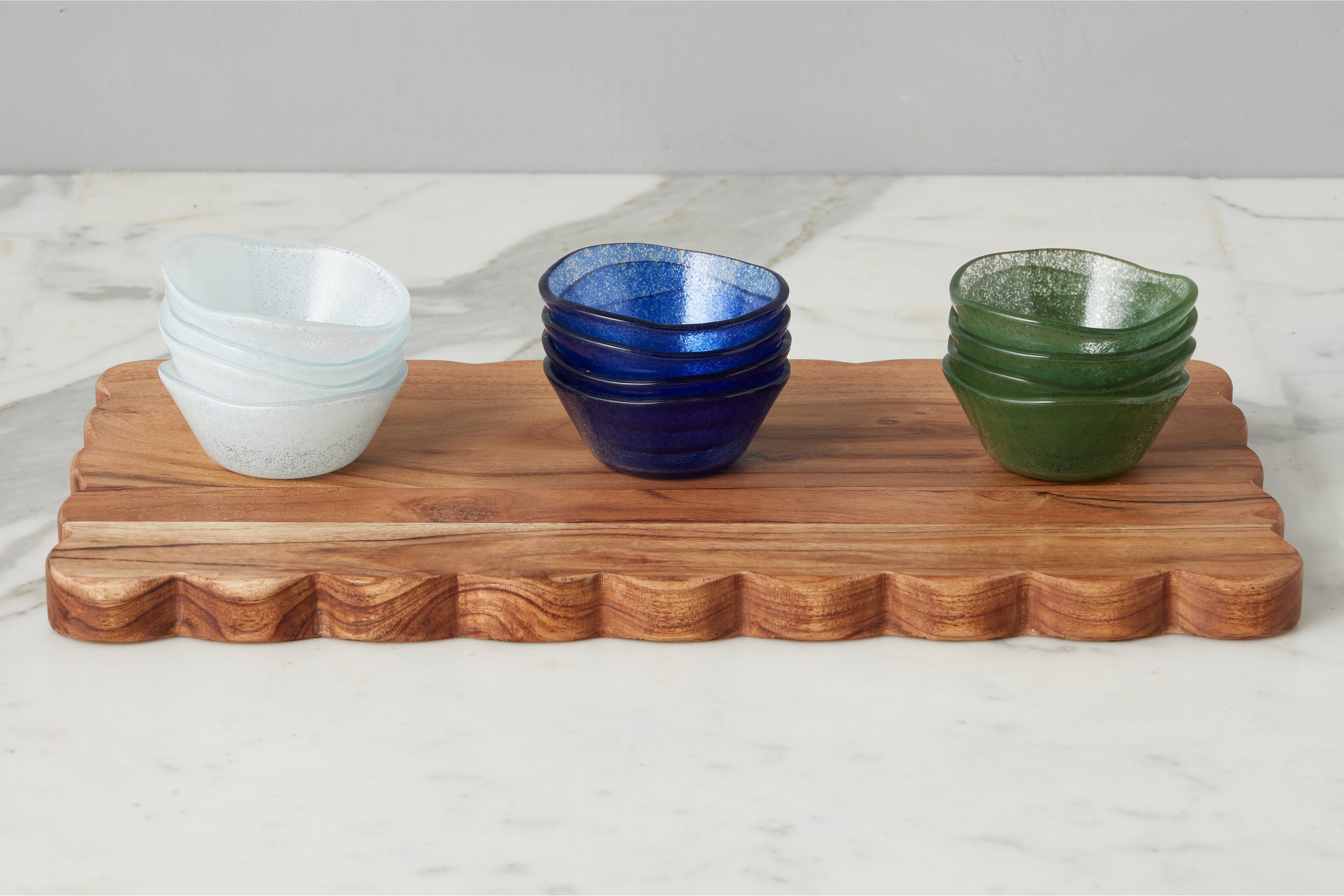 Glass Dipping Bowls | White | Set of 4