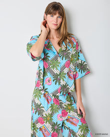 Barbie™ + Printfresh Retro Relaxation - Satin Wildest Dreams Set - Retro Blue - Printfresh