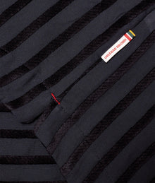 Ridley Tonal Chenille Stripe Relaxed Fit Overhead Shirt | Night Iris