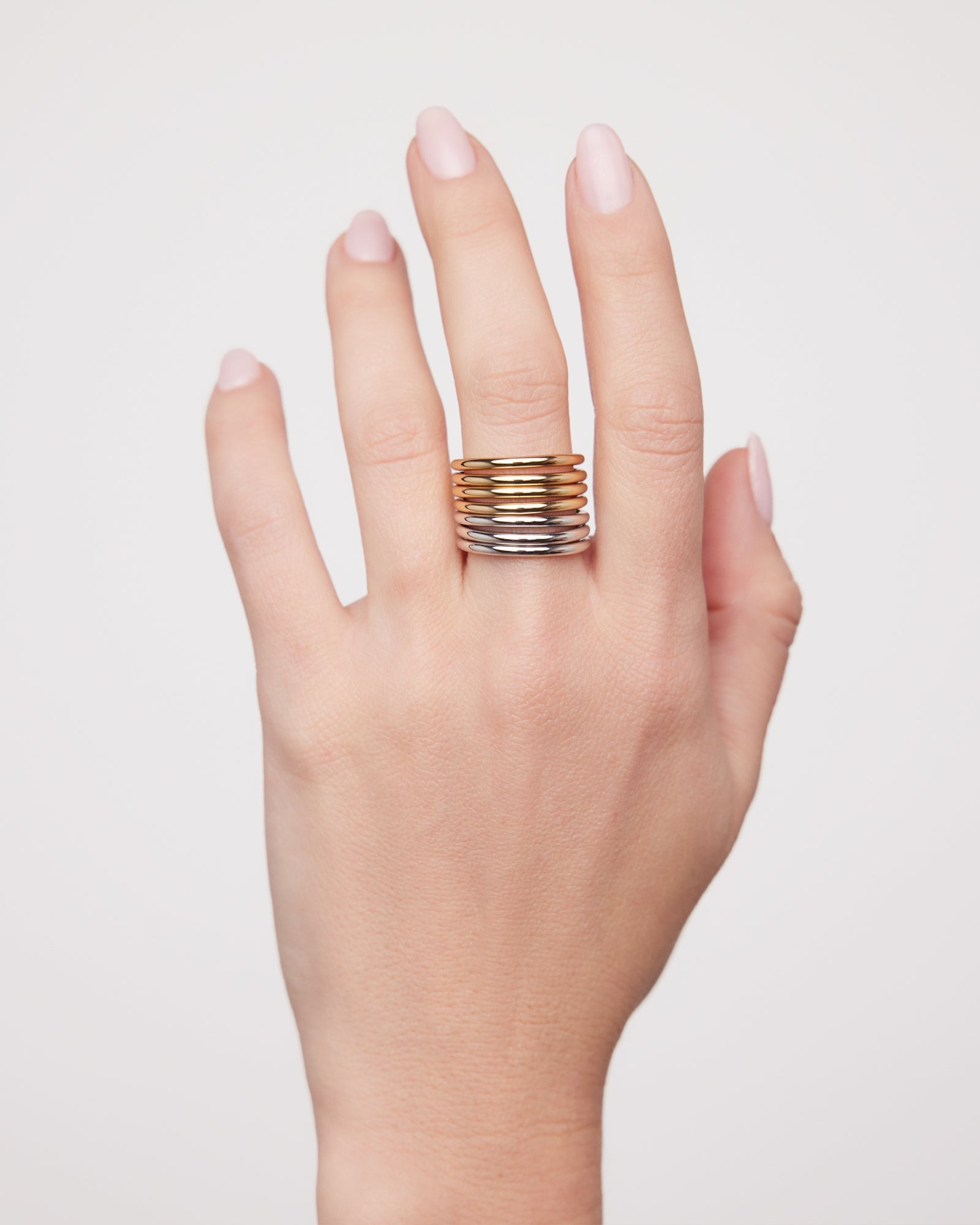 Ring Set ring - worn look | gold rings