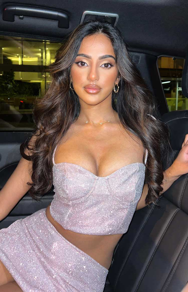 Rosa Tie Shoulder Corset Top | Pink