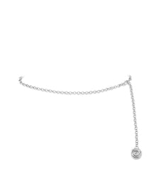 Rosette Coil Chain Belt - Silver | Plated Silver