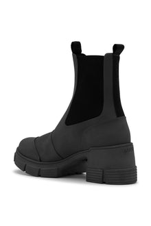 Rubber Heeled City Boots | Black