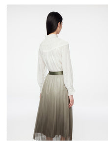Ruffle-Collar Blouse | White