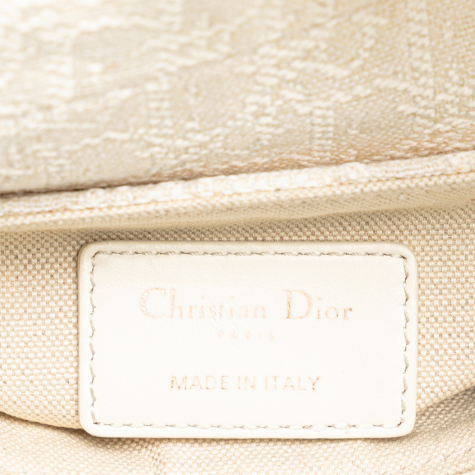 Dior | Pre-Owned Mini Oblique Canvas Saddle Bag | White