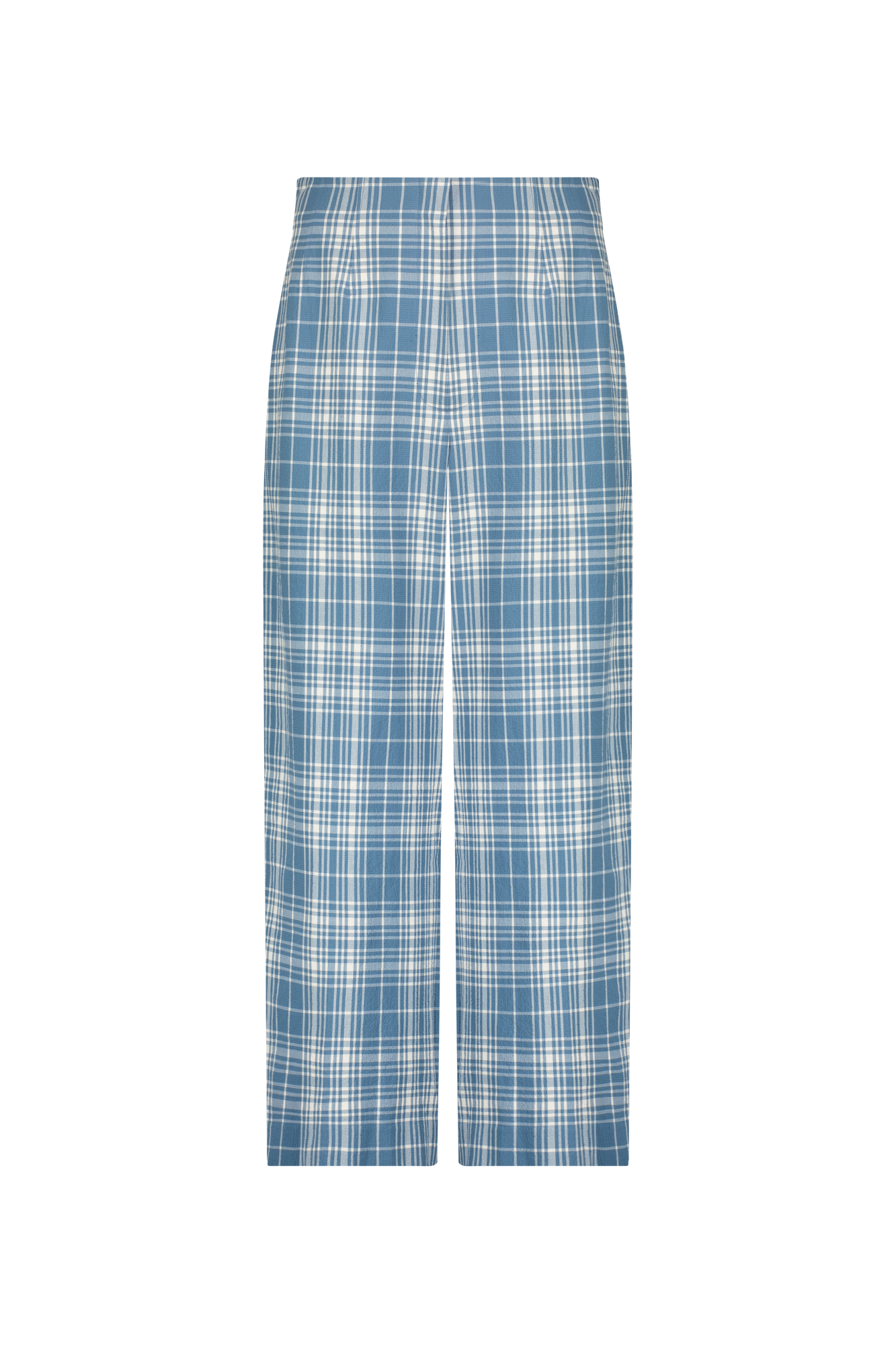 Plaid Seersucker Cropped Pant | Mallard