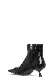 Eyelets Kitten Heel Boot Naplack | Black