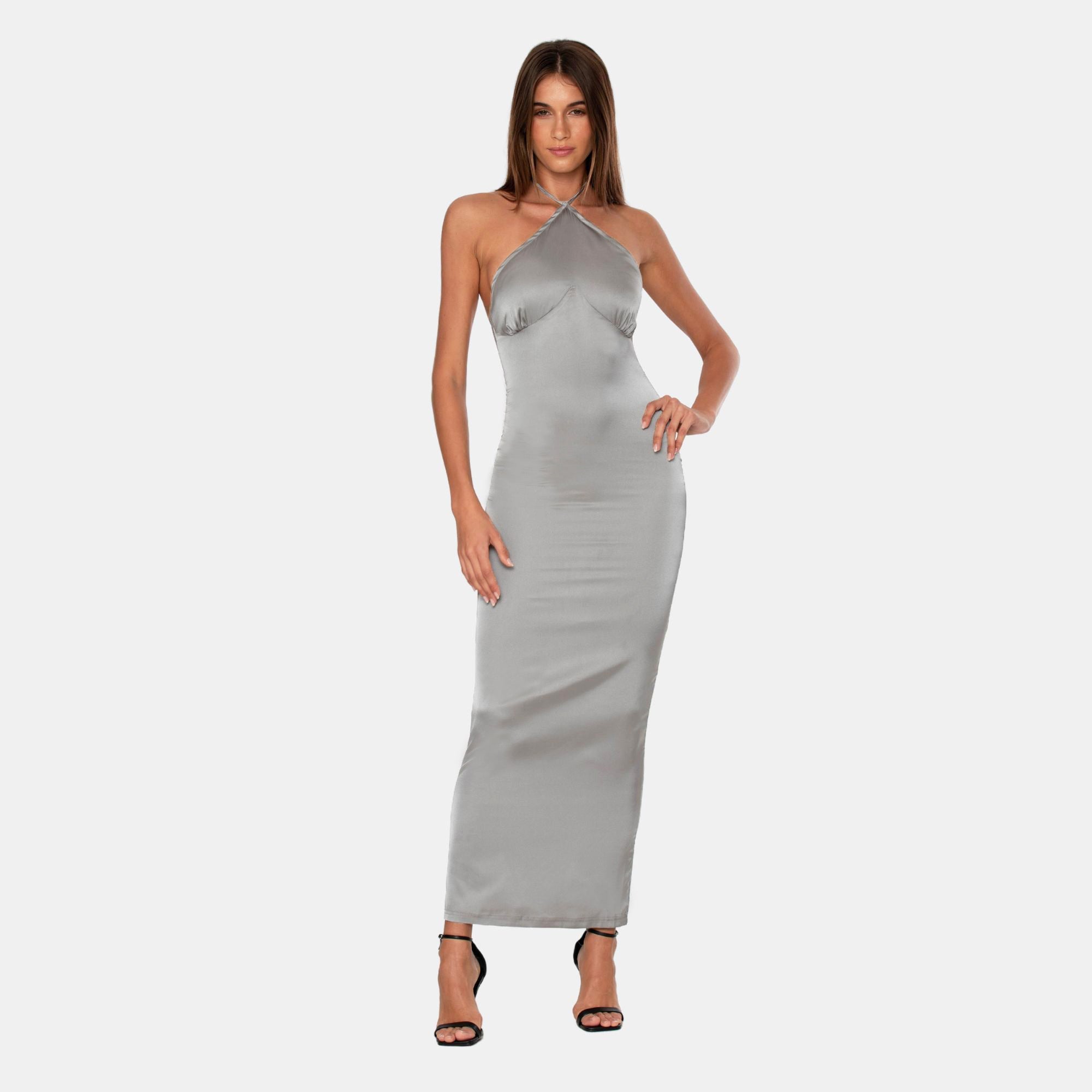 OW Collection SAGA Maxi Dress Account 005 - Grey