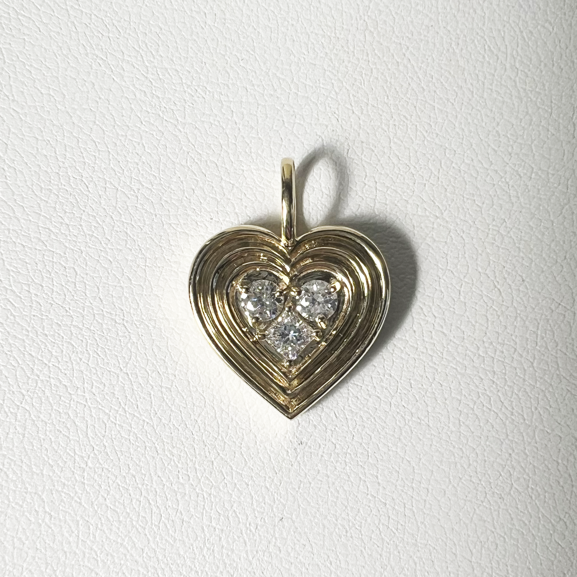 Piece of My Heart Charm | 14K Yellow Gold | 0.385 CTW (Approx) White Diamond